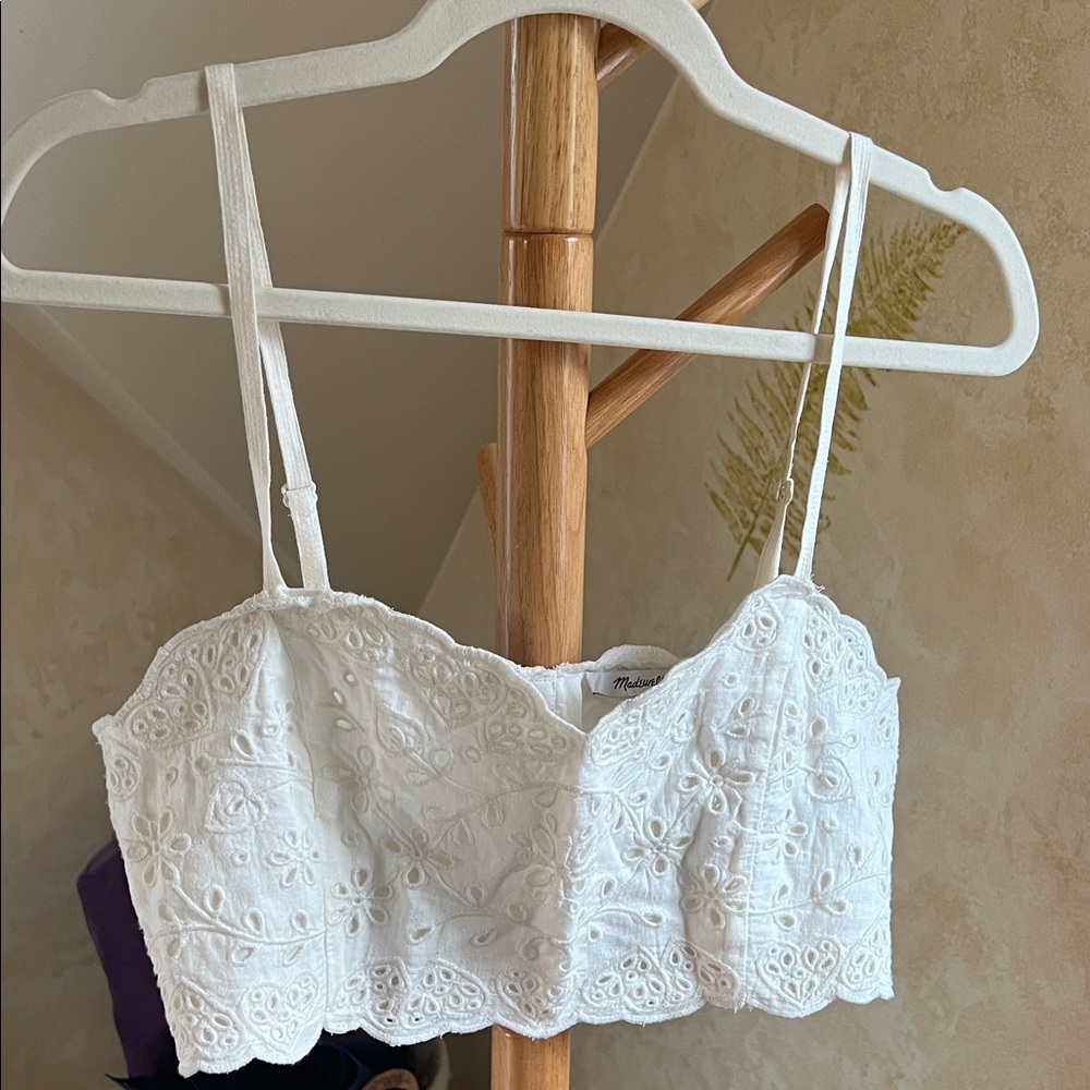 Madewell Ivory Lace Blouse